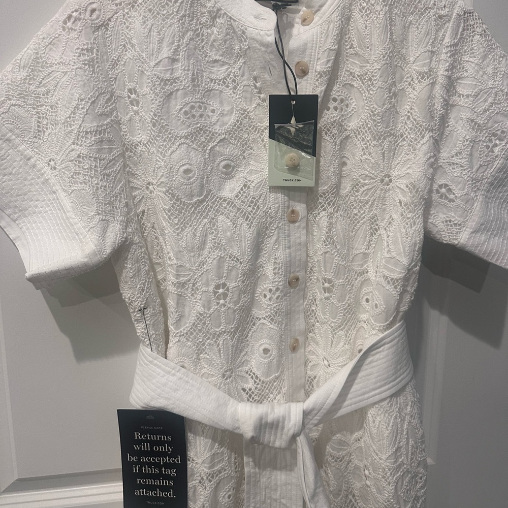 TUCKERNUCK White Eyelet Lace Prescott Dress - Picture 9 of 15